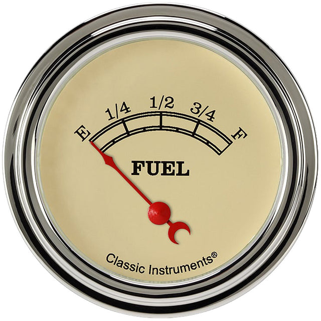 Classic Instruments Vintage 2-5/8" Fuel Level Gauge - VT209SLF