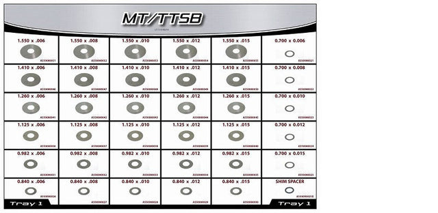 AFCO Shock Repair Kit - Monotube And Twin Tube Main Shim Box - MT/TTSB MT/TTSB