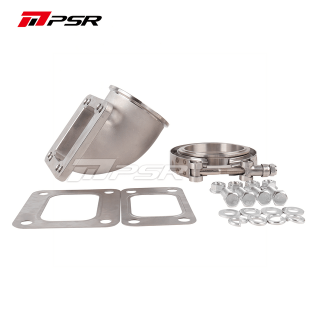 Pulsar PSR 90 Degree Elbow Adapter T3/T4 3” Vband Stainless Steel -OLDWPCS