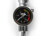 NOS 10 lb. Bottle Super Hi-Flow Valve Assembly with Siphon Tube and Black Gauge - 16137ABNOS