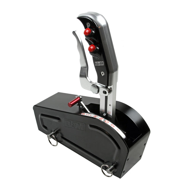 B&M Automatic Gated Shifter - Magnum Grip Stealth Pro Stick - Two Tone - Dual Button - 81104