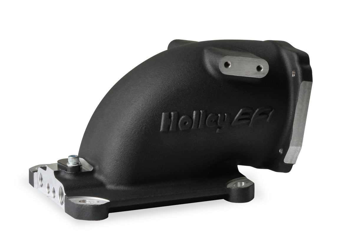 Holley 300-240BK EFI Throttle Body Intake Elbow-Black Finish