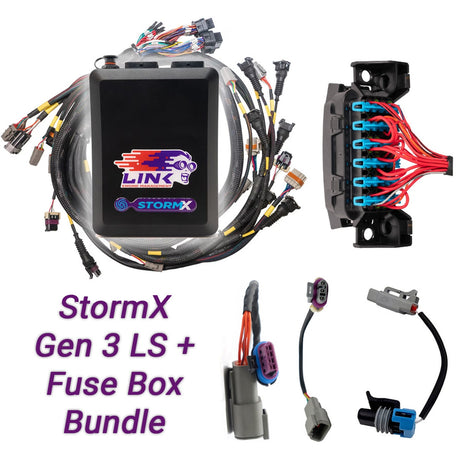 Link Gen3 LS Bundle - G4X StormX ECU + LS Engine Harness + Fuse Box bundle