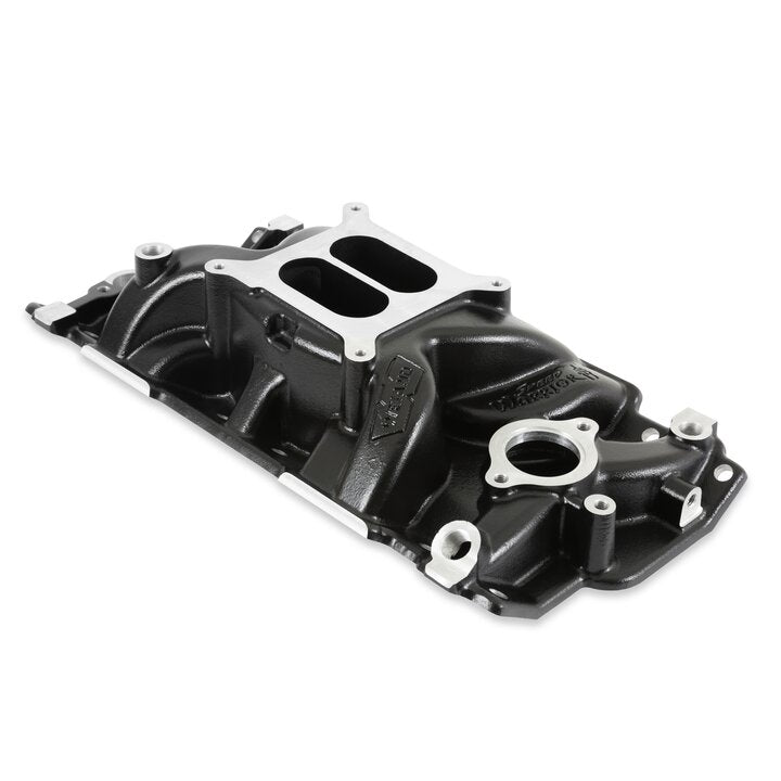 Weiand Speed Warrior Intake - Chevy Small Block V8 - Black Ceramic Coated - 8150BK