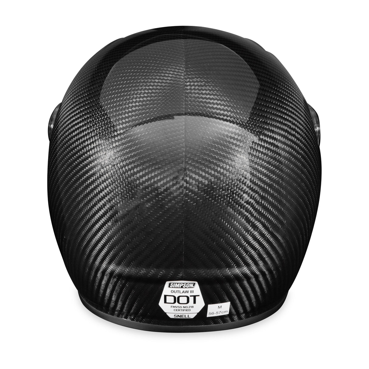 Simpson Motorcycle Outlaw Bandit 3.0 Helmet - Carbon Fiber LG - OB3CLG