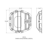 B&M Nodular Iron M220 Dana 44 AdvanTek Rear Differential Cover - 12313