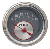 Classic Instruments Silver Series 2-1/8" Volt Gauge - SS30SLF