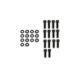 Mr Gasket Fabricated Aluminum Valve Covers - Black Finish - 6832BG