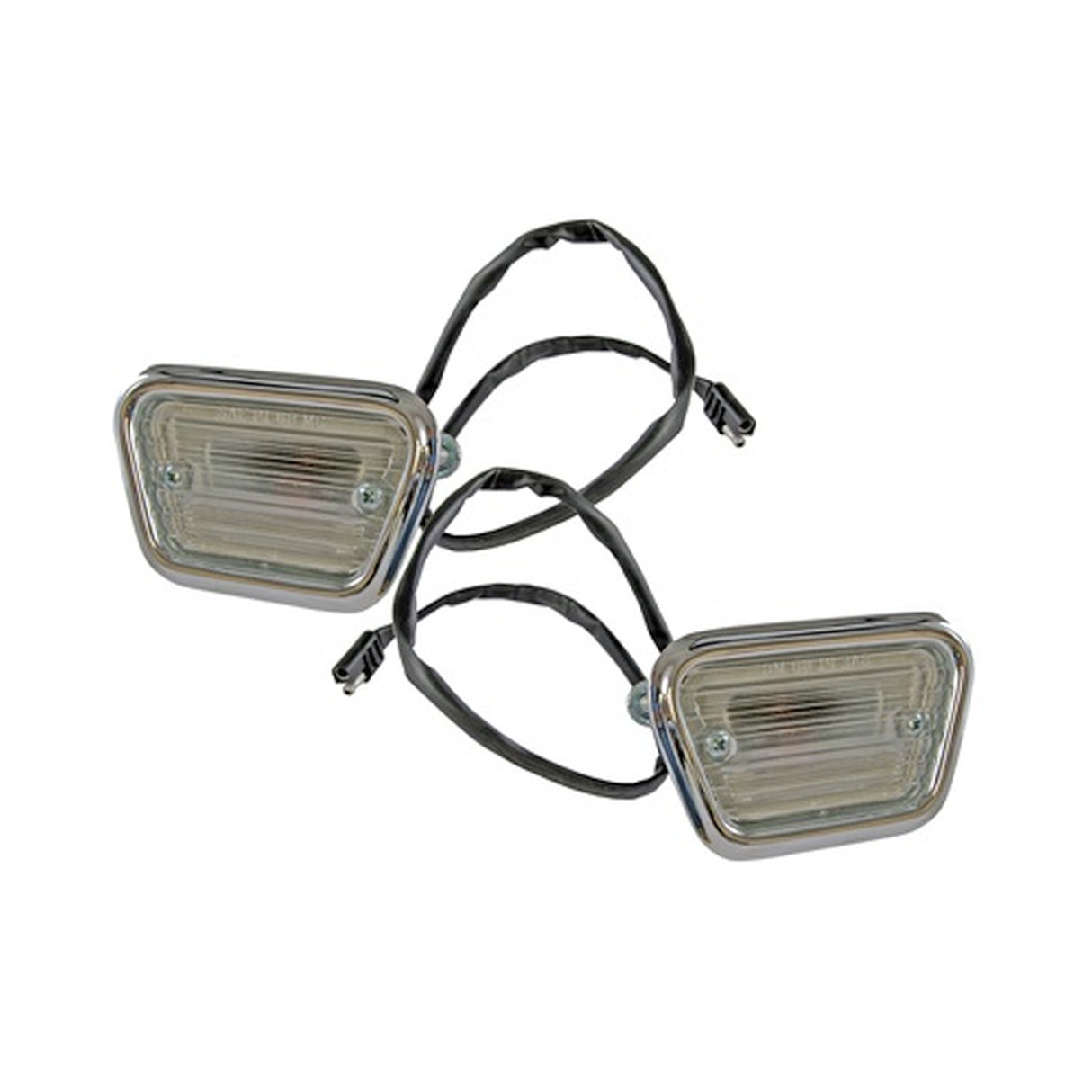 Scott Drake Front Side Marker Lights, Pair - C8ZZ-15A201-C-D