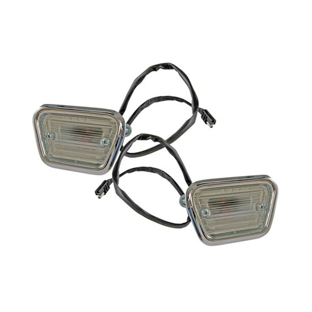 Scott Drake Front Side Marker Lights, Pair - C8ZZ-15A201-C-D