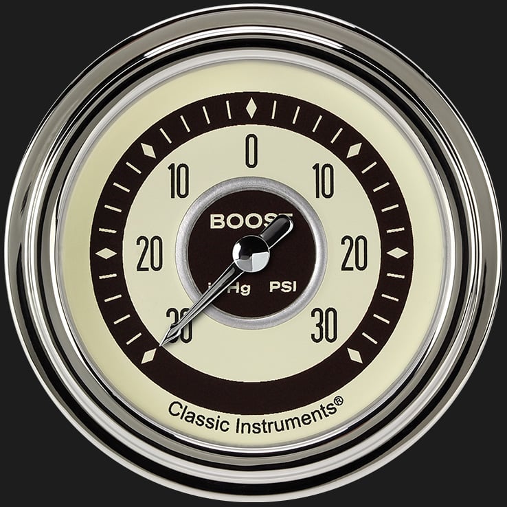 Classic Instruments Nostalgia VT 2 5/8" Boost/Vac Gauge - NT341SLC