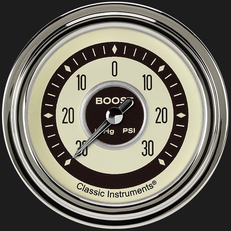 Classic Instruments Nostalgia VT 2 5/8" Boost/Vac Gauge - NT341SLC