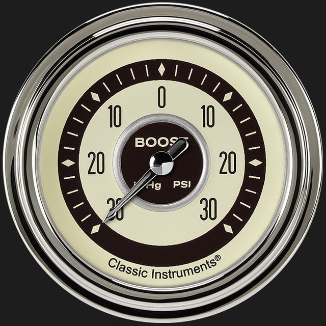 Classic Instruments Nostalgia VT 2 5/8" Boost/Vac Gauge - NT341SLC