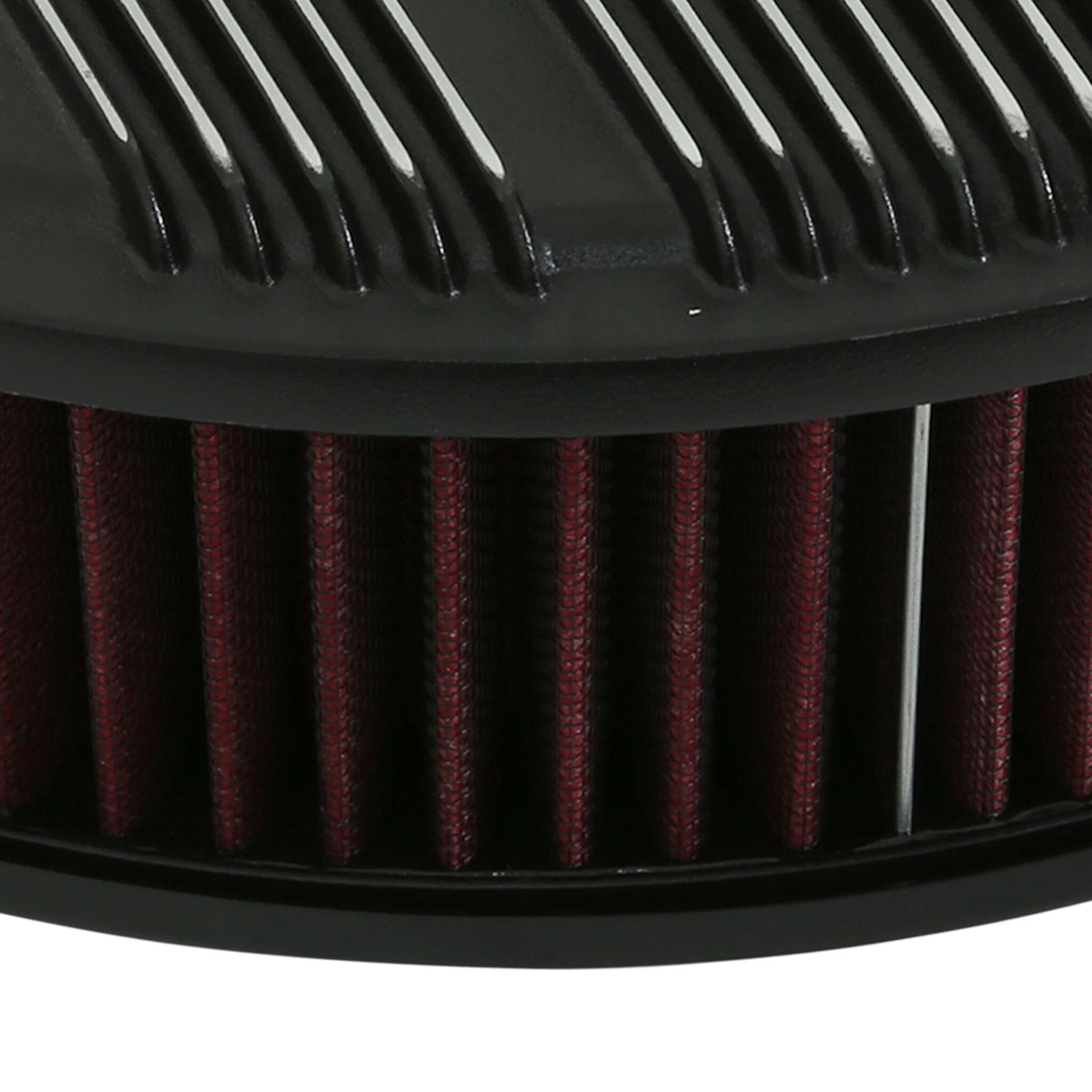 Holley 120-153 Finned Vintage Style Air Cleaner - 14" Diameter x 3" Tall - Round