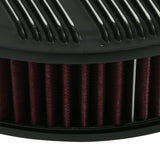 Holley 120-153 Finned Vintage Style Air Cleaner - 14" Diameter x 3" Tall - Round