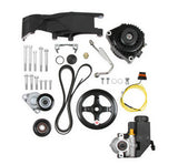 Holley 20-156BK Low-Mount LS Drive System (Alt, P/S w/o A/C) Driver's Side- Black Finish