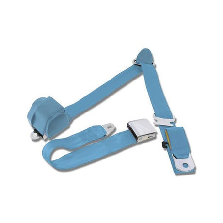 Scott Drake 1964.5-73 Mustang 3-Point Seat Belt-Light Blue - SB-3P-LB