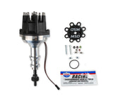 MSD Distributor Ford 289-302, Pro Billet, Small Black Cap, Steel Gear - 857951