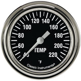 Classic Instruments Hot Rod 2-5/8" Stock Eliminator Tempature Gauge - HR329SLF