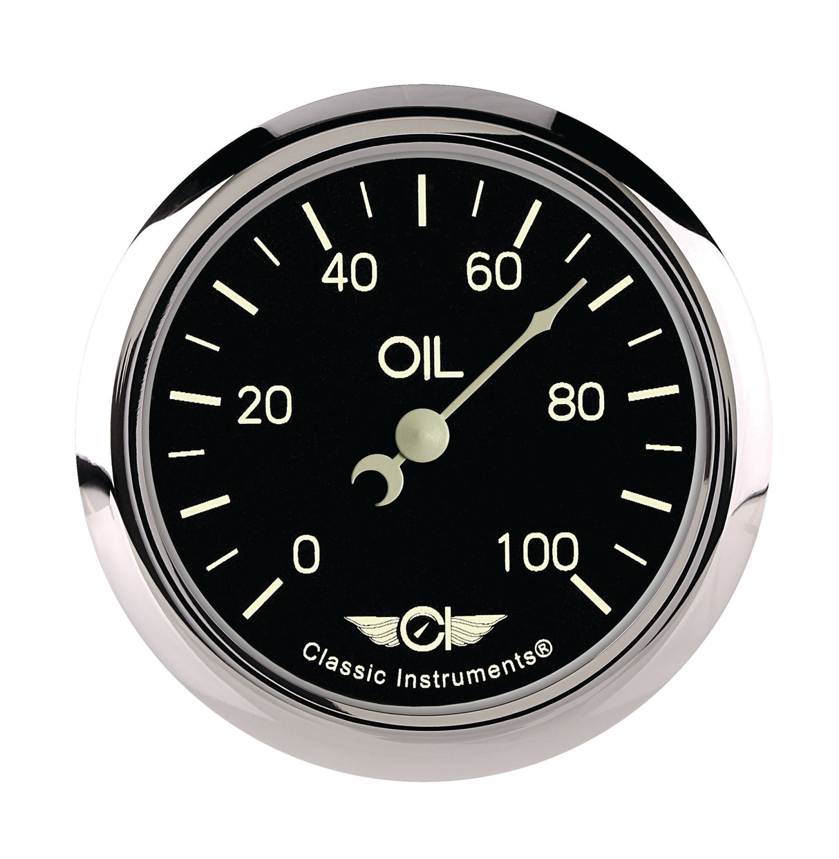 Classic Instruments Classic Series 2-5/8" Oil Pressure Full Sweep (100 PSI) - CL381SRF