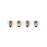 Scott Drake Instrument Panel LED Replacement Bulbs, Blue 1895, Set of 4 - SD-1895-BL