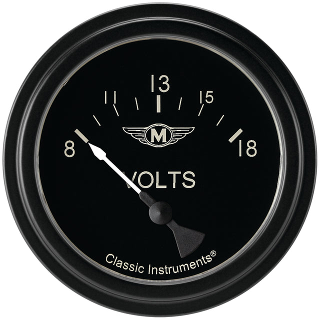 Classic Instruments Moal Bomber 2-5/8" Volt Gauge - MA230BLF