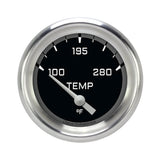 Classic Instruments AutoCross Gray 2-5/8" Short Sweep Water Temp Gauge - AX226GAPF-02