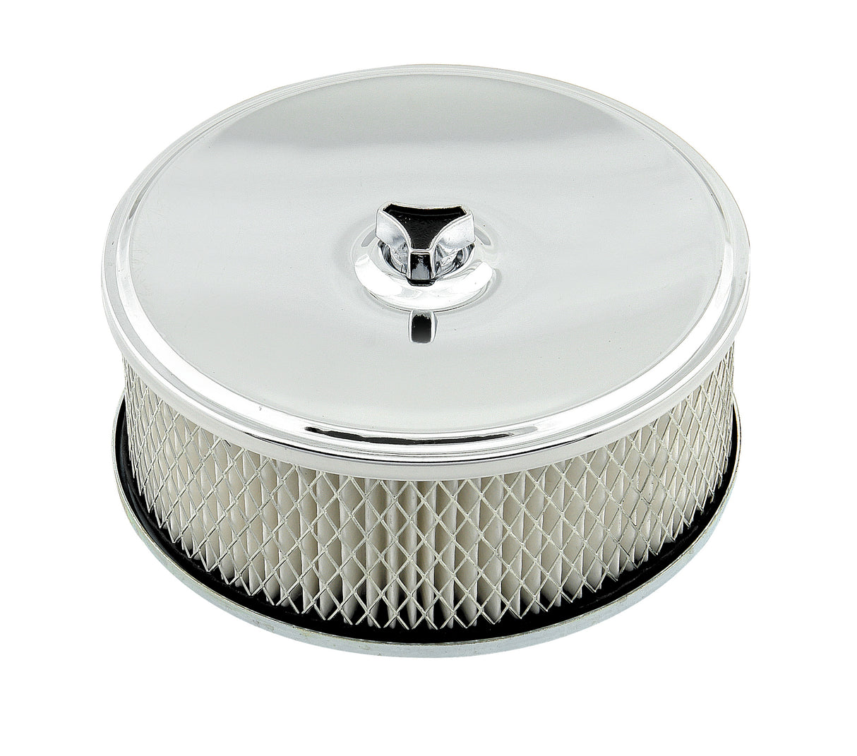 Mr Gasket Air Filter Assembly - Chrome - 6-1/2 Inch x 2-7/16 Inch - 4346