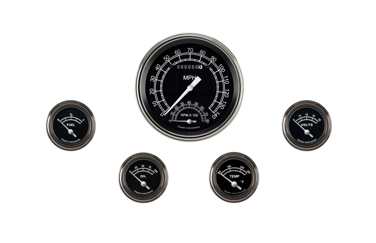 Classic Instruments Traditional Series Five Gauge Set - TR65SLF