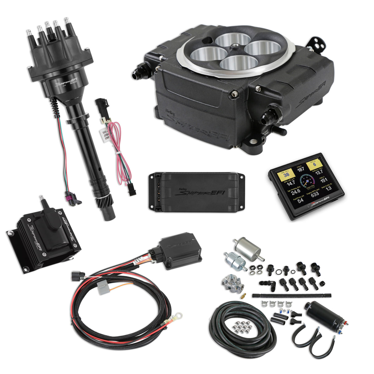 Holley 550-511-3PK-SBC Sniper 2 EFI Bundle with HyperSpark Ignition System
