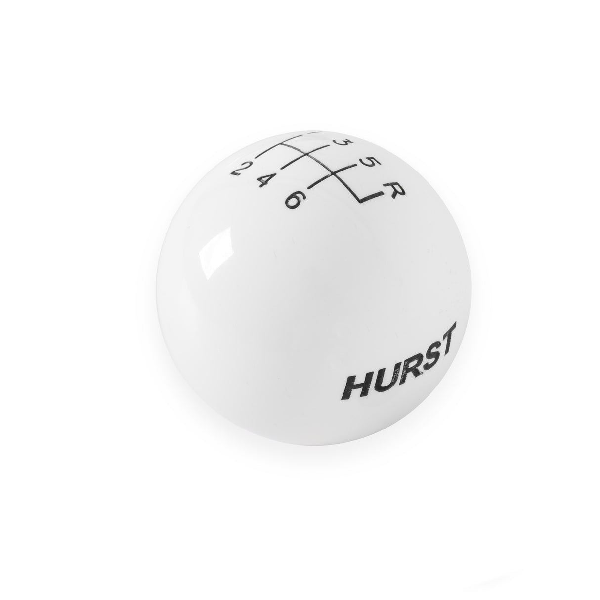 Hurst Shift Knob - 6-Speed - White - 1630016