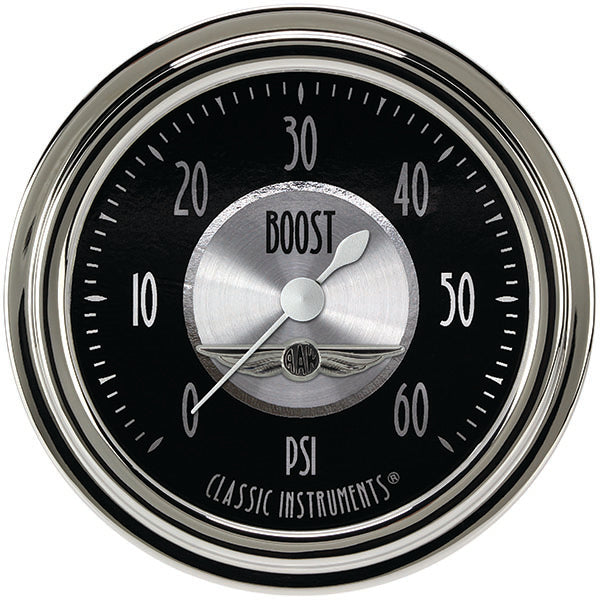Classic Instruments All American Tradition 2 5/8" Boost Gauge, 60 psi - AT343SLC