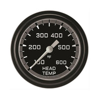 Classic Instruments Autocross Gray 2-5/8" Cylinder Head Tempature Gauge - AX397GBLF