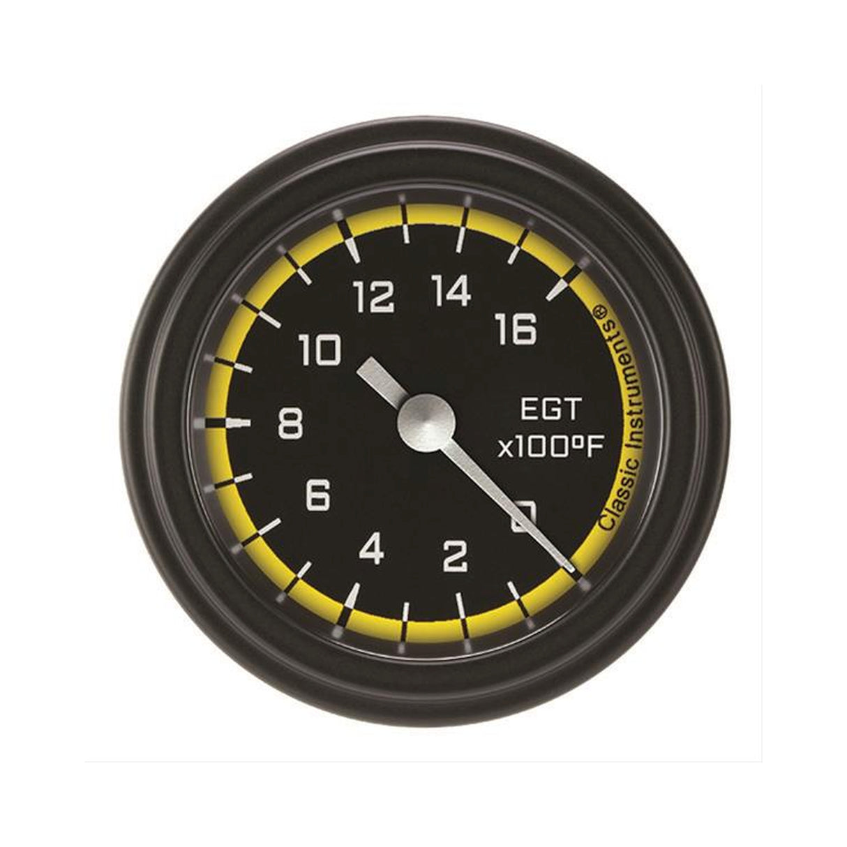 Classic Instruments Autocross Yellow 2 1/8" Exhaust Gas Temp. Gauge - AX198YBLF
