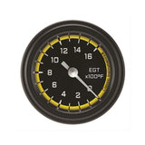 Classic Instruments Autocross Yellow 2-1/8" Exhaust Gas Tempature Gauge - AX198YBLF
