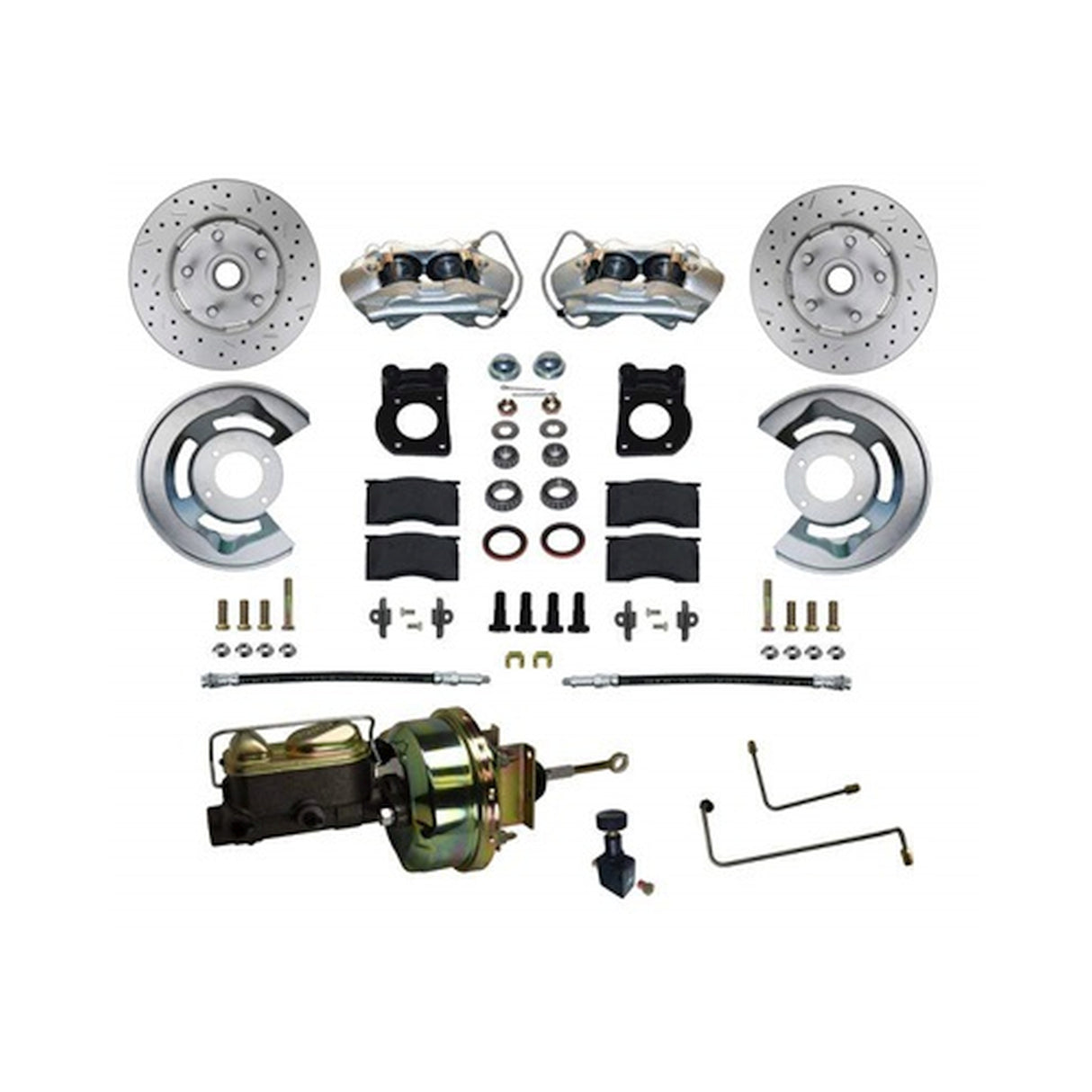 Scott Drake 1964-66 Mustang Power Disc BrakeConversion W/Automatic Trans - DBC-A120-P-RDS