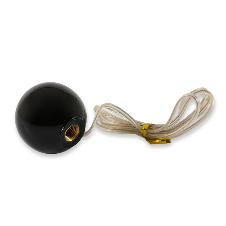 Hurst Shift Knob - No Pattern - Black - 12 Volt Switch - 1630050