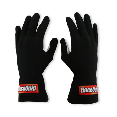 Racequip Non-SFI Black w/White Palm Nomex Race Gloves - X-Large - 350006RQP