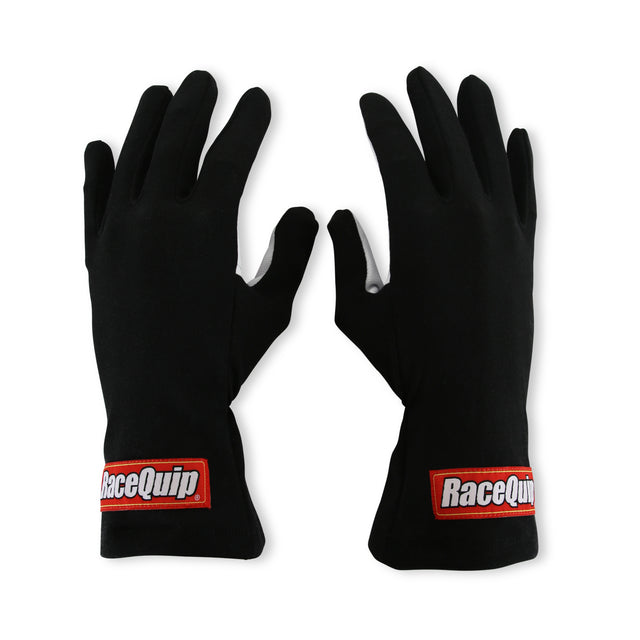 Racequip Non-SFI Black w/White Palm Nomex Race Gloves - X-Large - 350006RQP
