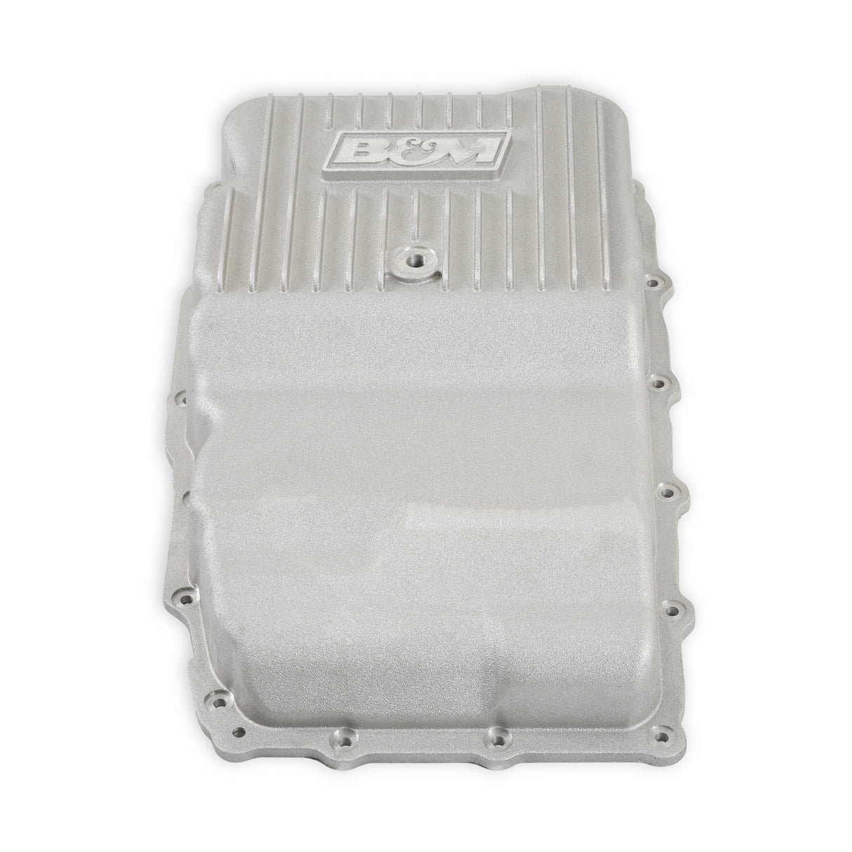 B&M Hi-Tek Heavy-Duty Deep Transmission Pan - GM 10L80 - Aluminum - Natural - 70401