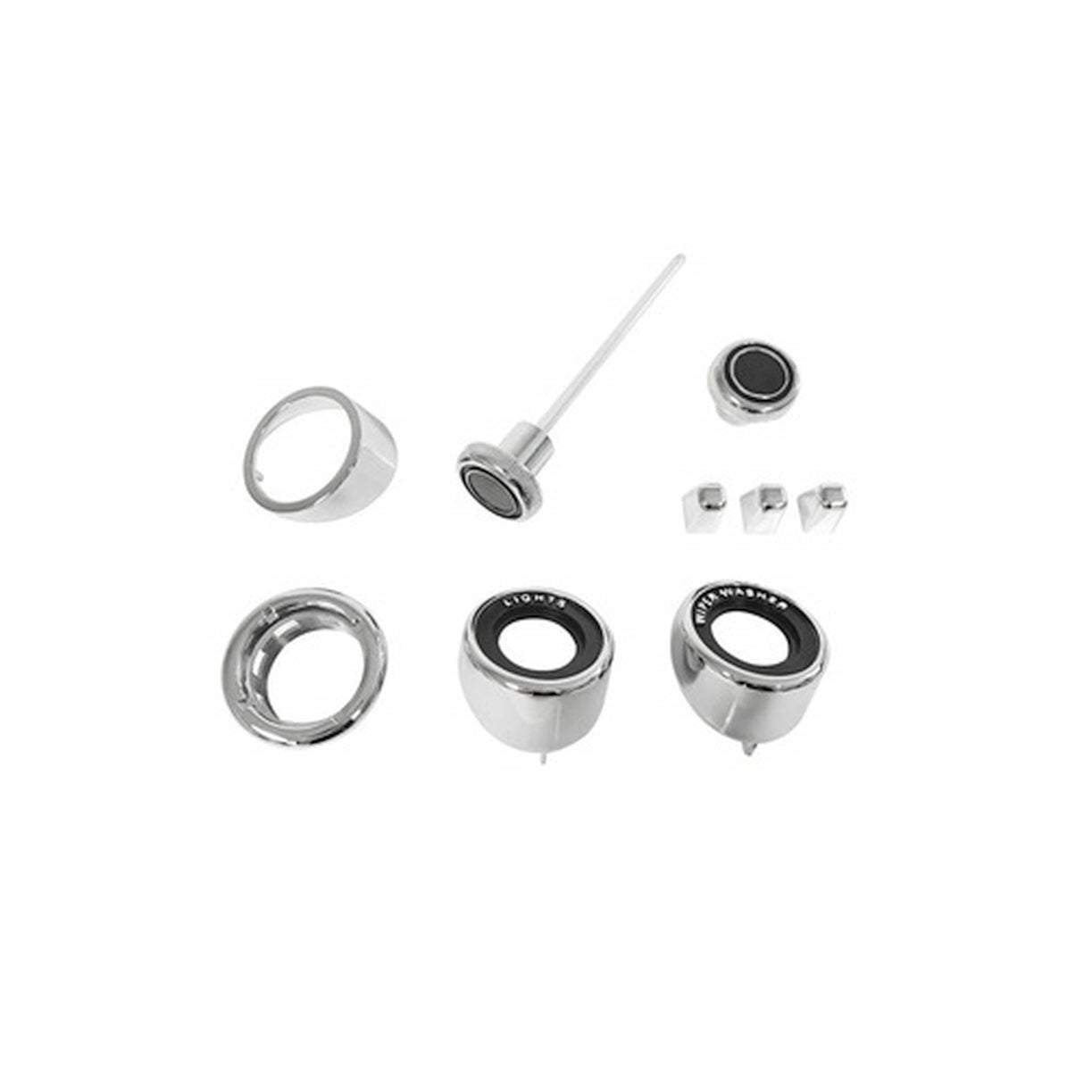 Scott Drake Dash Bezel and Knob Kit - C9ZZ-10852-DLXK