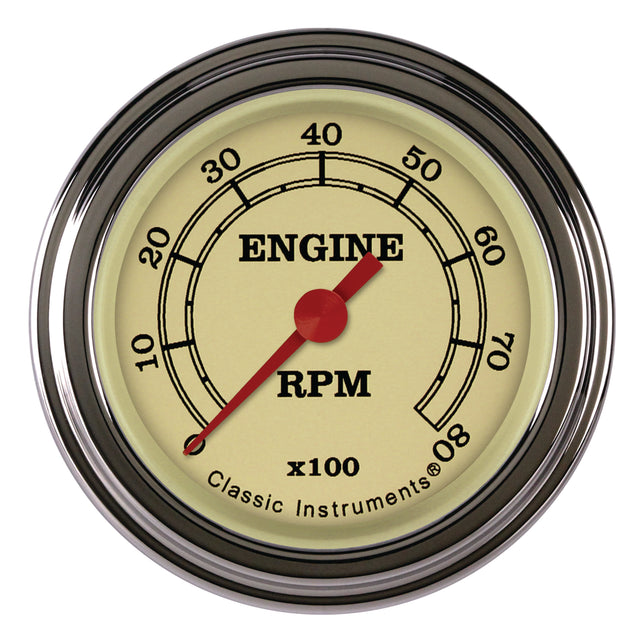Classic Instruments Vintage 2-1/8" Tachometer Gauge - VT183SLF