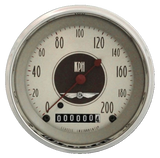 Classic Instruments All American Nickel 3 3/8" Speedometer - AN59SHC