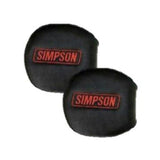 Simpson Racing YXZ Door Latch Pads Black/Red (pair) - 2021R
