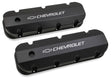 Holley 241-281 GM Licensed Valve Cover - Track Series - BBC - Fabricated Aluminum - Short Bolt - Black