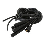ACCEL Spark Plug Wire Set- 8mm - Black Wire with Black Straight Boots - 4040K