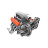 Holley 241-403 Tall LS Valve Cover with Bowtie/Chevrolet Logo - Factory Orange Machined Finish