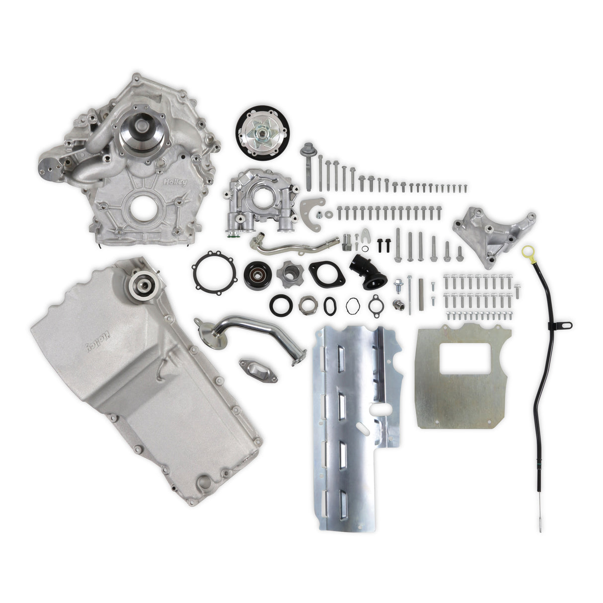 Holley 20-320 Godzilla High-Mount Accessory Drive - With Swap Oil Pan and Pump - Base Kit