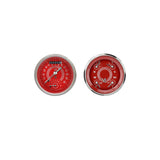 Classic Instruments V8 Red Steelie Two Gauge Set - V8RS32SHC