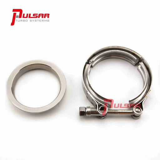 Pulsar 3” Stainless Steel V-Band Flange & Clamp Kit for Precision Turbo T4 T67 T72 T76 164376101